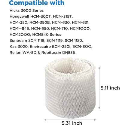 2PCS WF2 Humidifier Filter for Kaz Vicks V3100 V3500 V3500N V3600 V3800 V3850 V3900 VEV320 Honeywell HCM-300T
