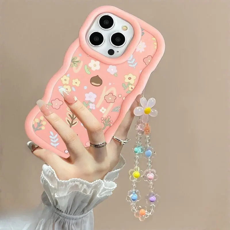 INS Flower Chain Phone Case For Huawei P40 Lite Nova 3i Y70 Honor 90 Lite X8 X6 X9A X7A X8A X7B X8B X9B Soft Silicone Cover
