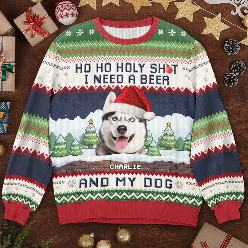 Custom Your Photo 3D Print Ugly Christmas Sweater DIY Face Family Pullovers Funny Image Sweatshirt Personalized Xmas Gift Unisex