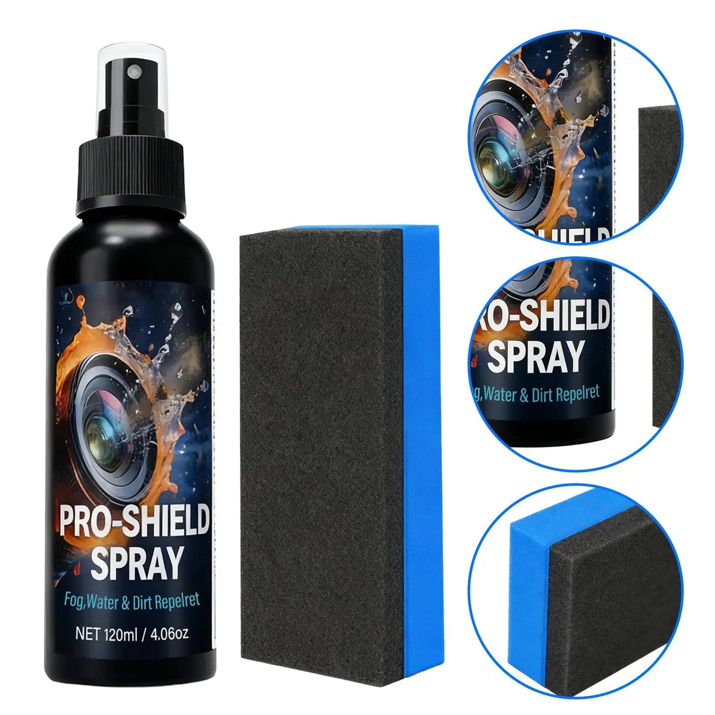 Lens Cleaning 120ml Camera Liquid Solution Eyeglass Cleaning Spray For Swim Goggles Mirrors Workplace Sports Daily Commuting