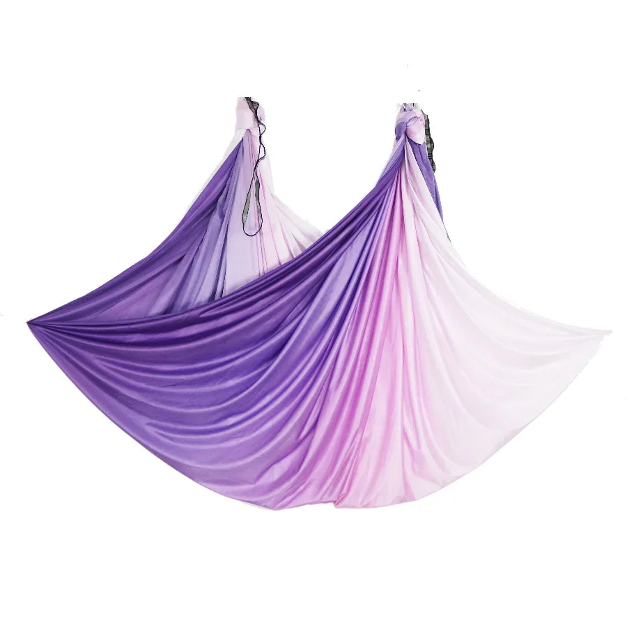 2024 New Aerial Yoga hammock Fabric Flying Pilates Yoga Swing Silk Aerial Anti-Gravity Traction Device Fitness Yoga Home Gym