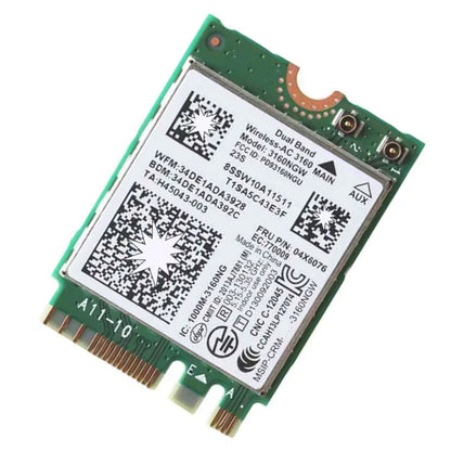 Dual Band Wireless-AC 3160 AC3160 802.11ac+BT 4.0 WiFi Card For  Yoga 3 500 E50 B51 B70 G40 G70 Z70 Series FRU 04X6076