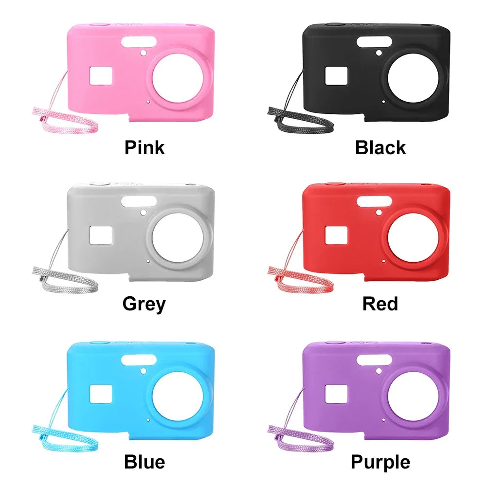 For KODAK PIXPRO FZ45 Soft Silicone Protective Case with Lanyard Slim Fit Camera Bag Camera Sleeve Camera Accessories