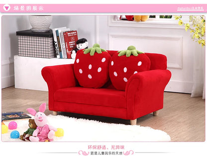 Children's Sofa Cute Cartoon Fabric Strawberry Sofa Modern Tatami Combination Baby Sofa