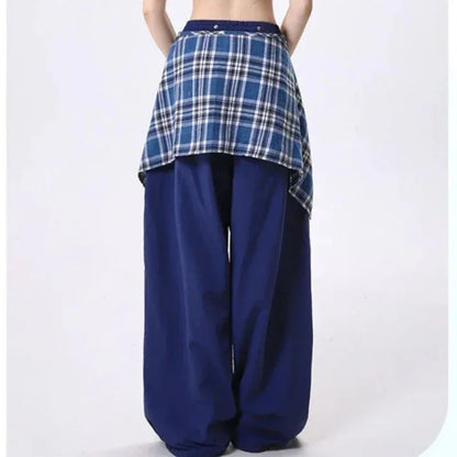 2025 Harajuku Fashion Hip-pop Sweatpants Women Y2K Gothic Sweet Long Wide Leg Pants Korea Chic High Waist Loose Dance Trousers