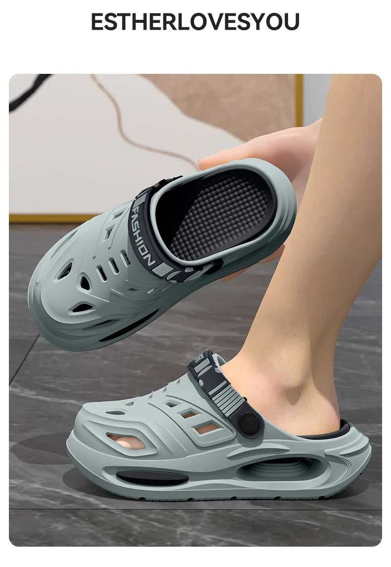 Cave Shoes for Men's Summer New Style, Non Slip and Non Tiring, Foot Arch Support, Outdoor Cool Slippers for Men Mens Shoes