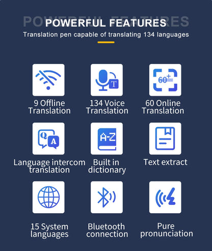 New MD22 Voice Translator Offline Scan Translation Pen  134 Voice Translation 9 OfflineTranslation Business Scanning Reading Pen