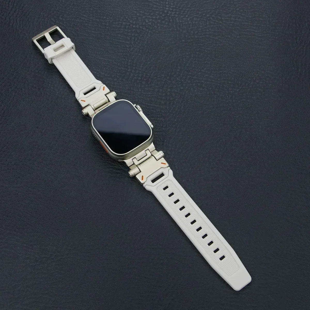Silicone Sport Band for Apple Watch Ultra 49mm 45mm 42 44mm Rubber Strap for iWatch Series 9 8 7 se 6 5 4 ultra 2 49 Correa