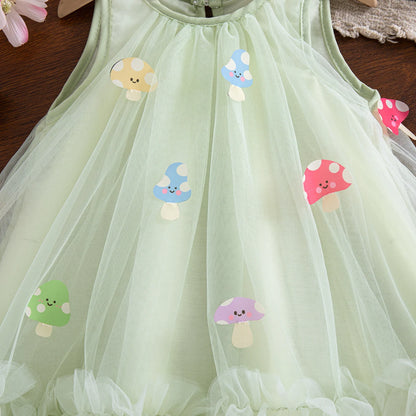 Summer New Baby Girl Princess Dress Sweet Chiffon Children'S Clothing (9 Months -4 Years Old)