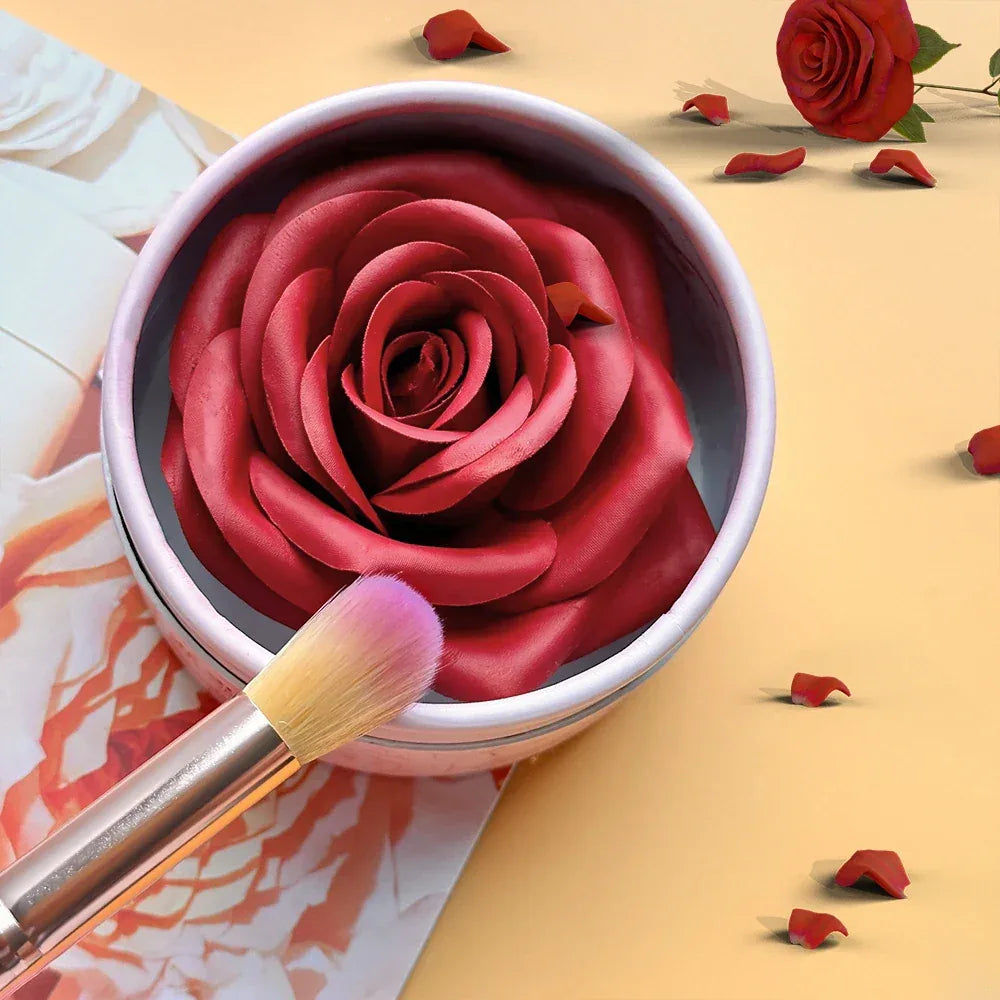 4-Color Rose Petal Blush,Waterproof Blush Cream,Natural Finish,Light Coverage,Perfect Gift for Christmas and Valentine's Day