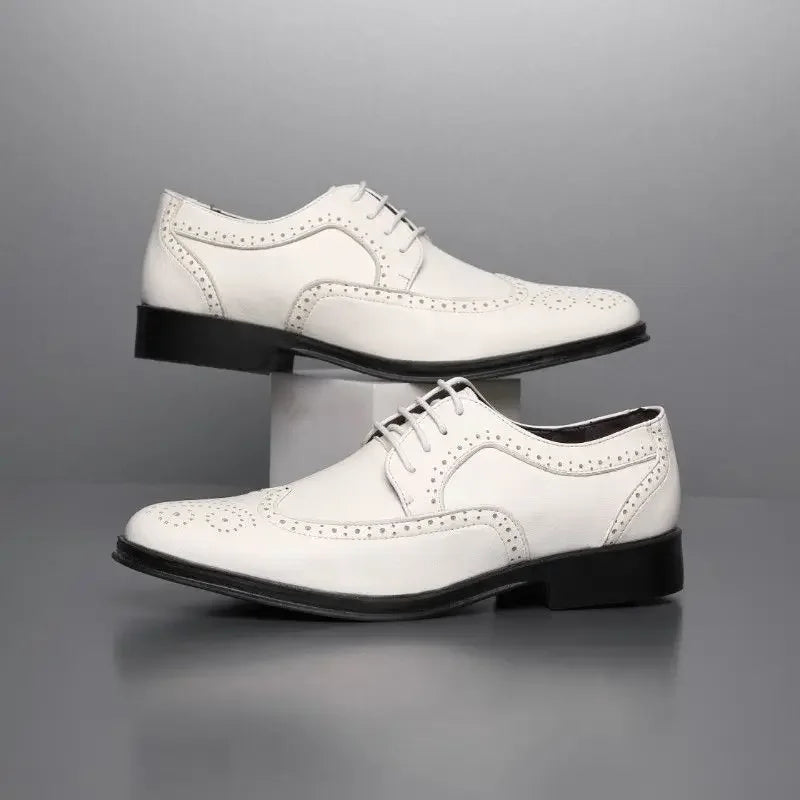 Social Shoe Male Breathable In Summer Official New Pointed Toe Men's Formal Shoes Cheap Liquidation Gentleman Legitimate Leather