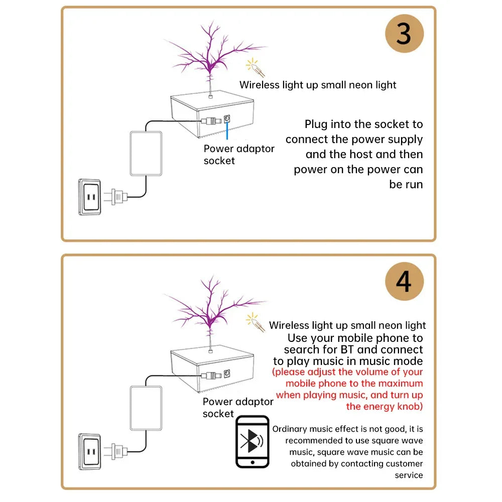 10cm Tesla Coil Arc Generator Touchable Artificial Lightning for Physics Teach Electromagnetic Science Popularization Experiment