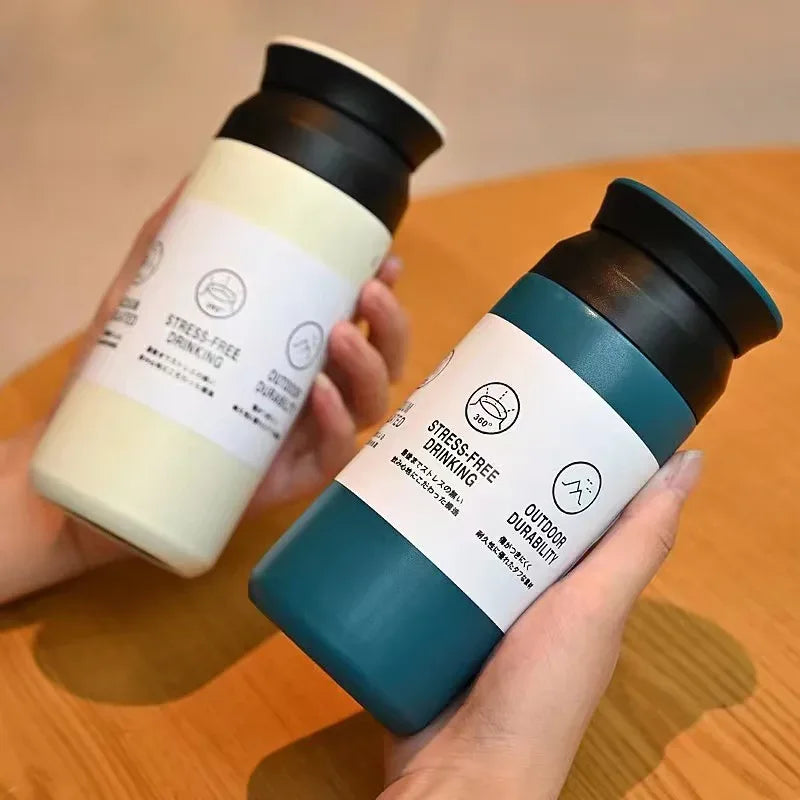 500ml Stainless Steel Thermos Cups Coffee Mug Insulated Water Bottle Thermal Tumbler Vacuum Flask Portable Hot and Cold Cup