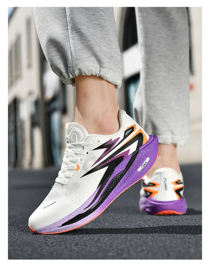 Men's Running Shoes Jogging Breathable Mesh Cushioning Non-Slip Outdoor Casual shoes Couple Trainer Race Sneakers Off-road Shoes