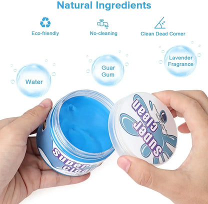 Super Dust Clean Clay Dust Keyboard Cleaner Slime Toys Cleaning Gel Car Gel Mud Putty Kit for Laptop Cleanser Glue Cars Part
