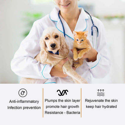 Pet Skin Care Essence Relieve Itching Repair Skin Wound Clean Moisturizing Anti Parasite Deodorant Dogs Cats Hair Nourish Liquid