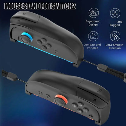 For Switch2 handle mouse bracket 2-Pack Mouse Stand for  Switch 2 Controllers Easy-to-Install