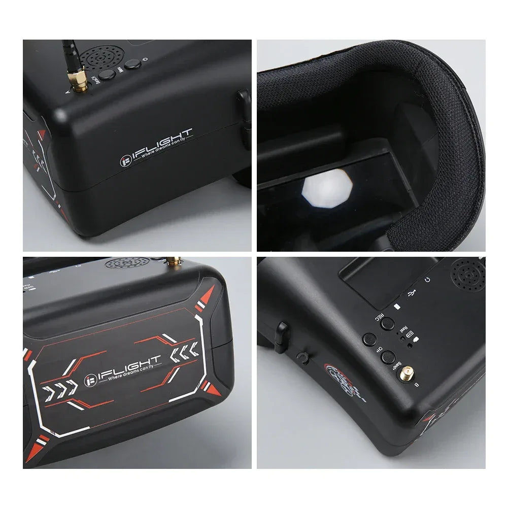 iFlight 4.3inch FPV Goggles 40CH 5.8GHz with DVR Function Built-in 3.7V 2000mAh battery for FPV part