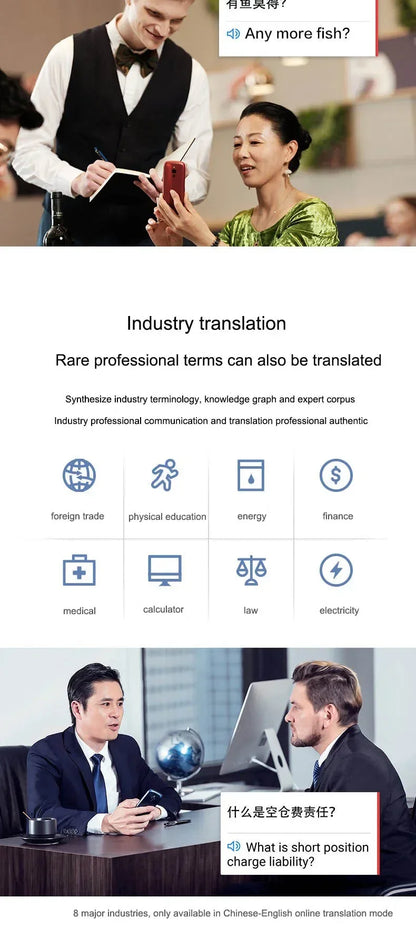 iFLYTEK 3.0 Smart AI Electronic Voice Language Offline Translator Easytrans 900 Instant Translate Pocket Portable for Travel