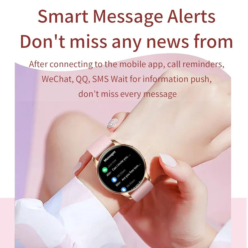 New Original Ultra Thin Women SmartWatch 1.32"AMOLED Display HD 466*466 Always Show Time Call Reminder for Women Smartwatch gift
