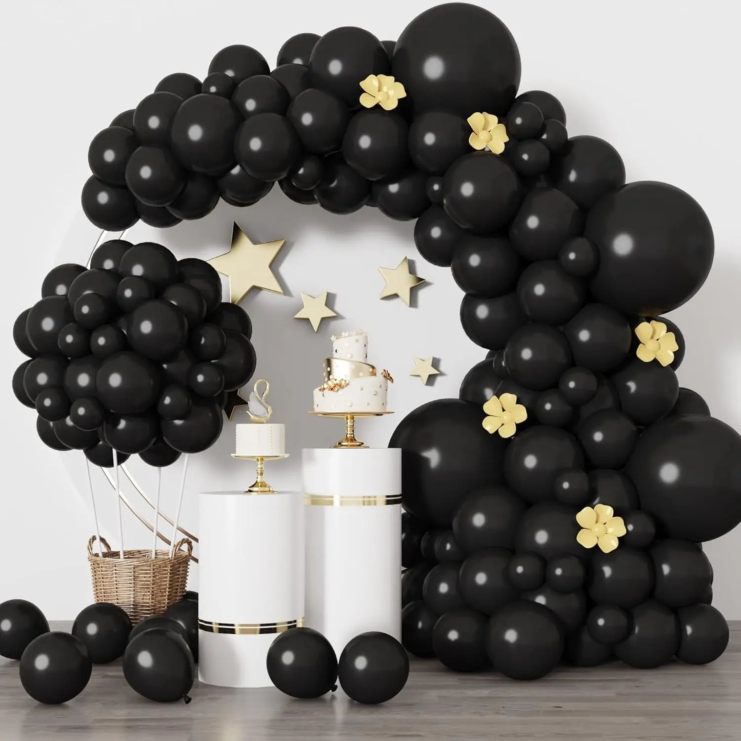 104 Pieces Ruby Red Balloon Red Garland Arch Set with Different Sizes, Suitable for Birthday, Wedding, Valentine's Day