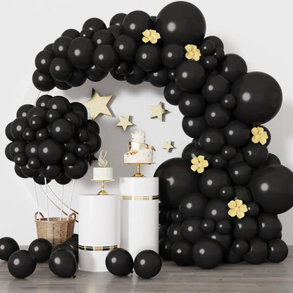 104 Pieces Ruby Red Balloon Red Garland Arch Set with Different Sizes, Suitable for Birthday, Wedding, Valentine's Day