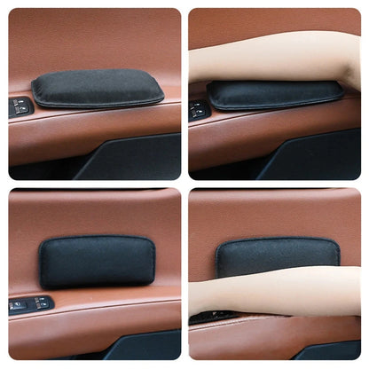 Comfortable Suede Car Pillow Car Knee Pad Auto Cushion Elastic Memory Foam Leg Pad Headrest In The Car Accessories