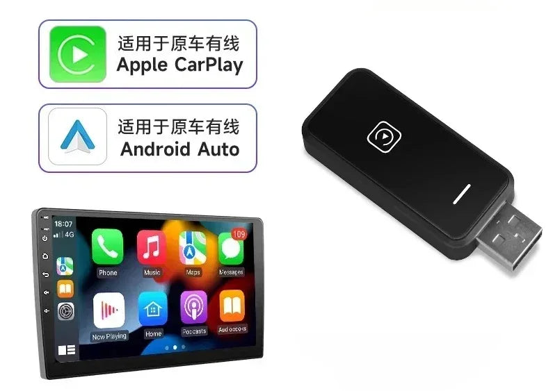 NEW mini Wireless CarPlay Android Auto Wireless Adapter Smart Mini Box Plug And Play WiFi Fast Connect Universal
