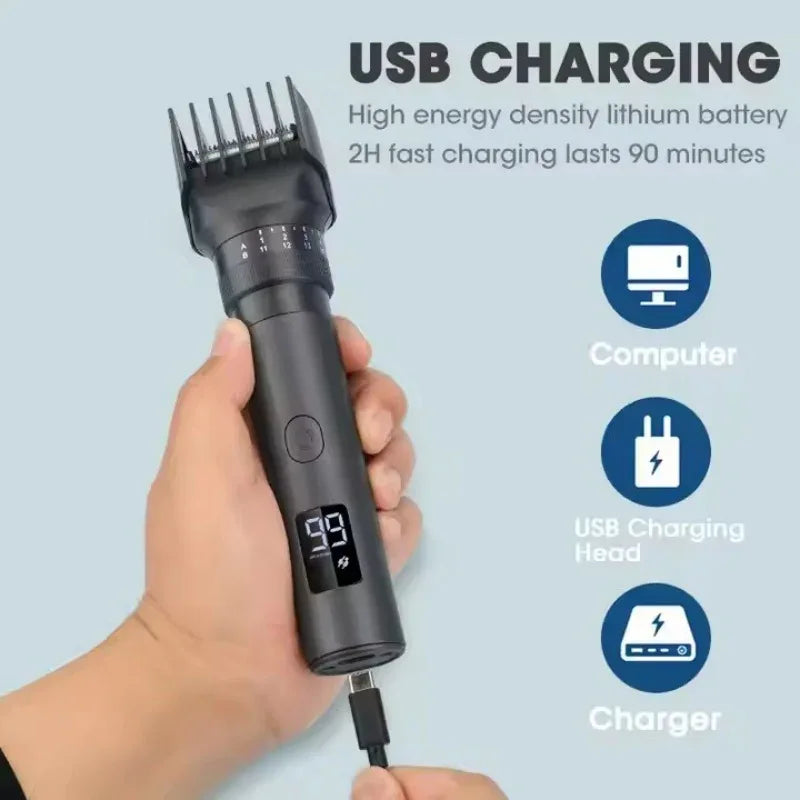 New Xiaomi IPX6 Waterproof Body Beard Hair Trimmer for Men 5 IN 1 Rechargeable Cordless Electric Razor Hair Clipper Shaver