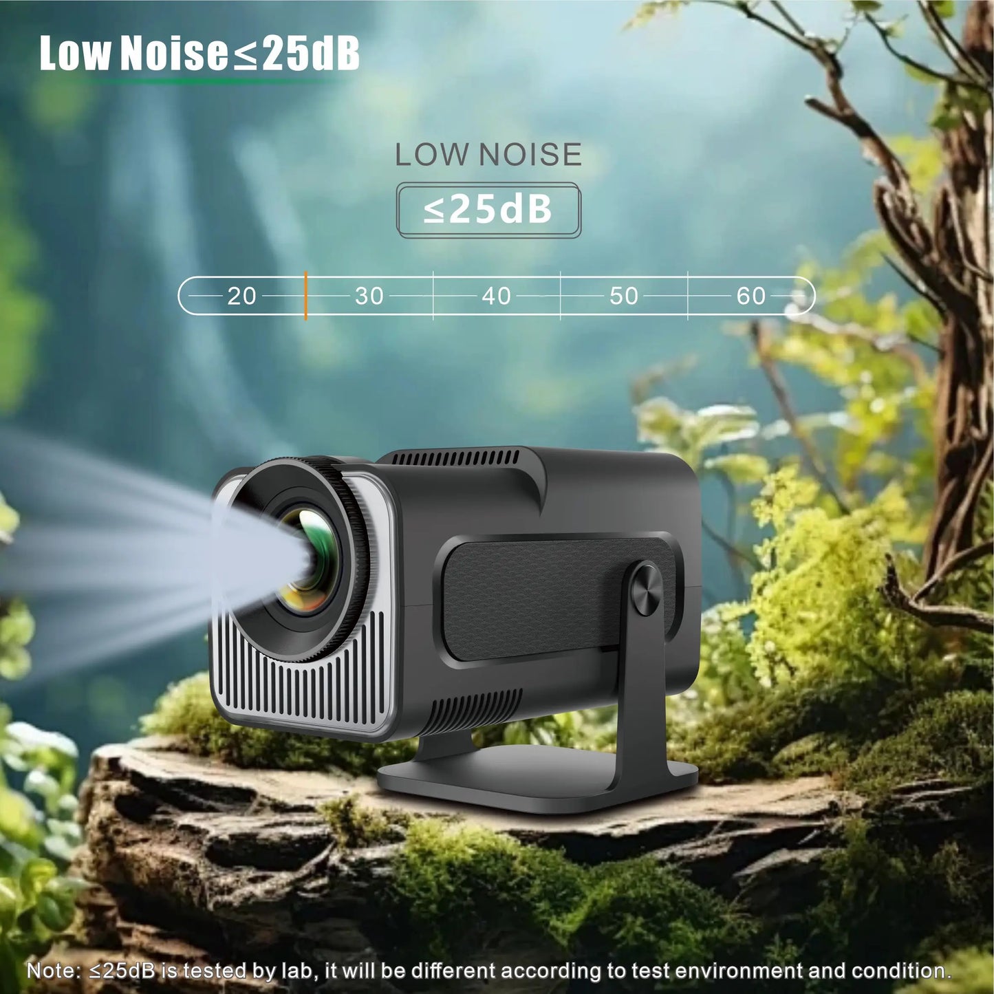 Salange HY320 MINI Android 14.0 Projector LED Beamer Home Cinema 300ANSI 720P WIFI Smart TV HD 1080P 4K Movie