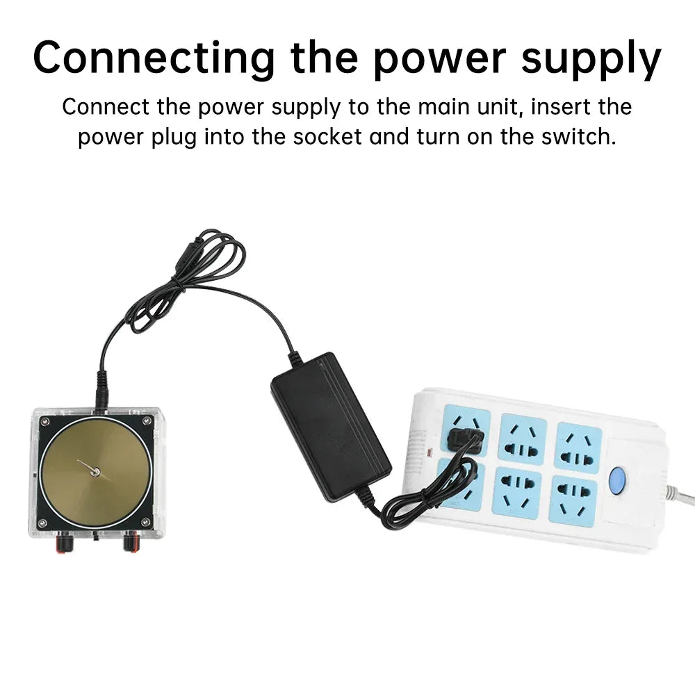 AC110-220V Input Dual Mode Music Tesla Coil Palm Tesla Coil High Frequency Voltage Pulse arc Generator  Artificial Lightning