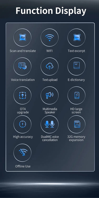 International version of scanning and translation pen, offline learning  wifi scanning and translation pen multi-language