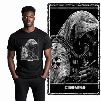 Coolmind U4 Streetwear Cool Print Exclusive Graphic T shirt fo men 100% Cotton Big Size vintage BLACK men's novelty tee shirt