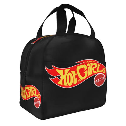 Custom Hot Wheels For Fans Thermal Insulated Lunch Bag Cartoon Sport Car Portable Lunch Container Travel Multifunction Food Box
