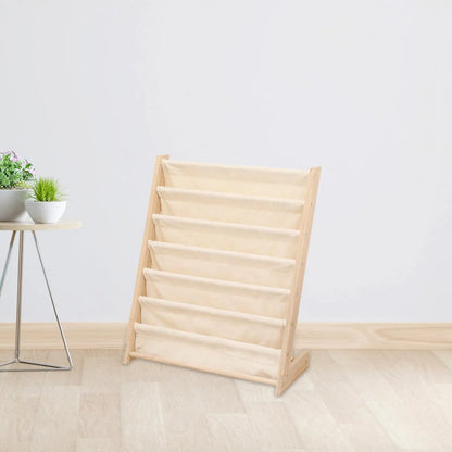 Children's Bookcase Display Nursery Bookshelf Easy to Access Sturdy Kids Bookshelf Baby Bookcase Organizer for Boys and Girls