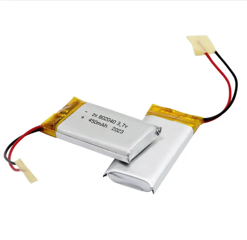 602040 Li Po Battery 3.7V Lithium Batteries 450mAh Lipo Rechargeable Cell for Smart Wearable Walkie Talkie GPS PSP Game Console