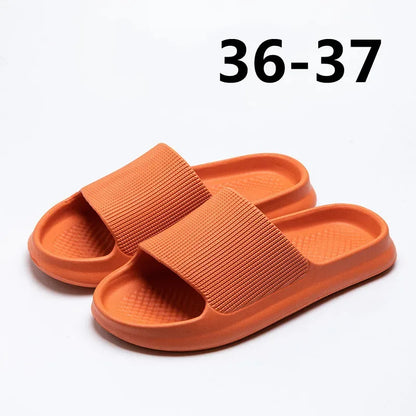 Youpin Thick Platform Women Bathroom Home Slippers Cloud Slippers Soft Sole EVA Indoor Slides Sandals Summer Non-slip Mi