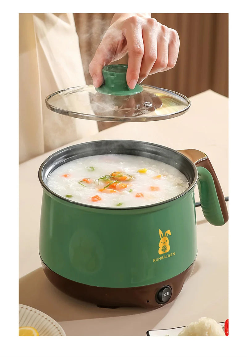 Multi Cookers Electric Rice Cooker Non-stick Pan Heating Pan Electric Cooking Pot Machine Double Layer Steamed Eggs Pan Soup Pot