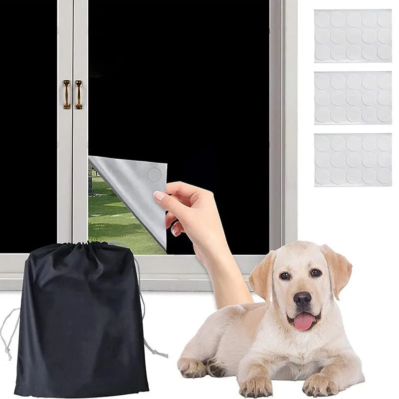 Universal Blackout Curtain Removable Portable Travel Blocking Darkest Window Film Cloth Temporary DIY No Drill Curtains