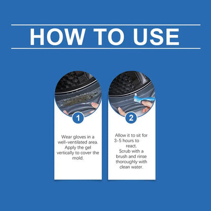 1 Set Household Stain Remover Gel Heavy Duty Washing Machine Cleaner With Brush Shower Bathroom Sink All-Purpose Cleaning Gel