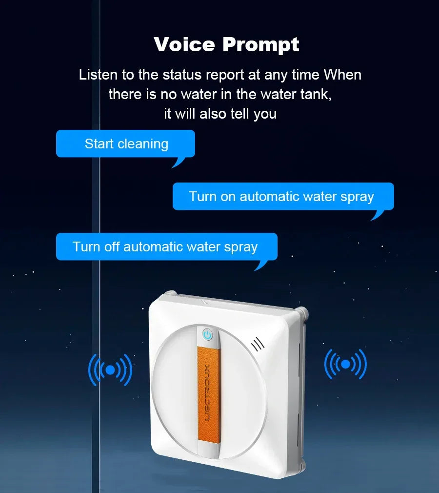   (promo code: AEEU03 )Liectroux YW710 Robot Window Cleaner,Double Water Spray,Strong Vacuum,Home Floor Wall Window Cleaning Robot,App&Remote Control