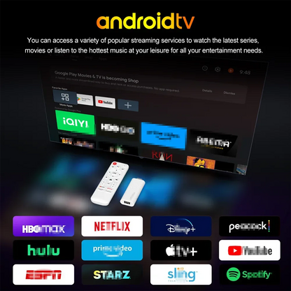 H96 Max H313 Android TV Stick Allwinner Quad Core 4K Wifi6 BT Voice Assistant Remote Control Game Media Player Smart TV Box