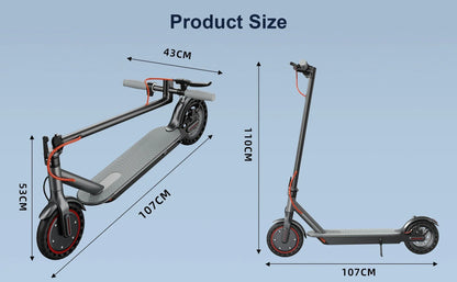 2026 New AOVOPRO P7 Turn Signal Electric Scooter 350W 8.5 Inch Tire Smart Escooter 31KM/H 36V10.5AH Electric Scooter for Adults