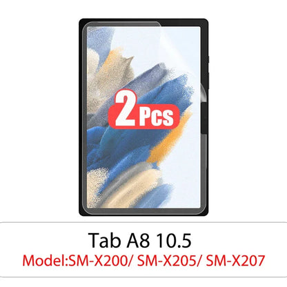 2pcs Pet Screen Protector For Samsung Galaxy Tab S7 Fe S9 Fe A9 Plus S6 Lite S7 S8 S9 A8 Plus Protective Clear Film No Glass