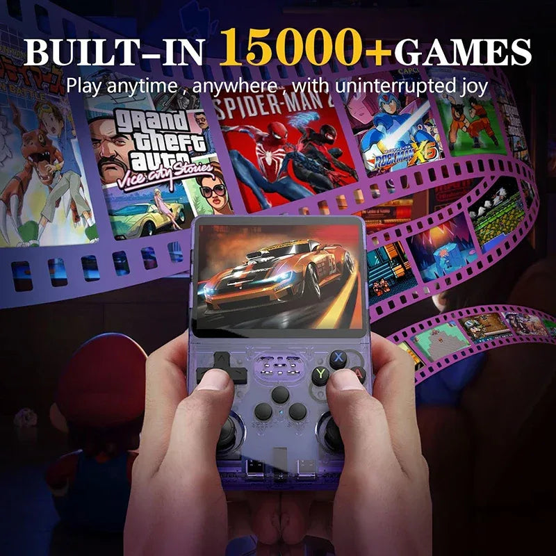 New R36HD Retro Handheld Video Game Console ARKOS System 3.5 Inch IPS Screen Classic Portable Pocket Video Player Games Boy Gift