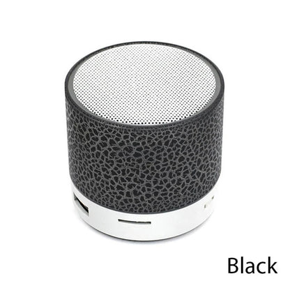 Mini Bluetooth Speaker Portable Car Audio Dazzling Crack LED Wireless Bluetooth Subwoofer Speaker TF Card MP3 Music Sound Column