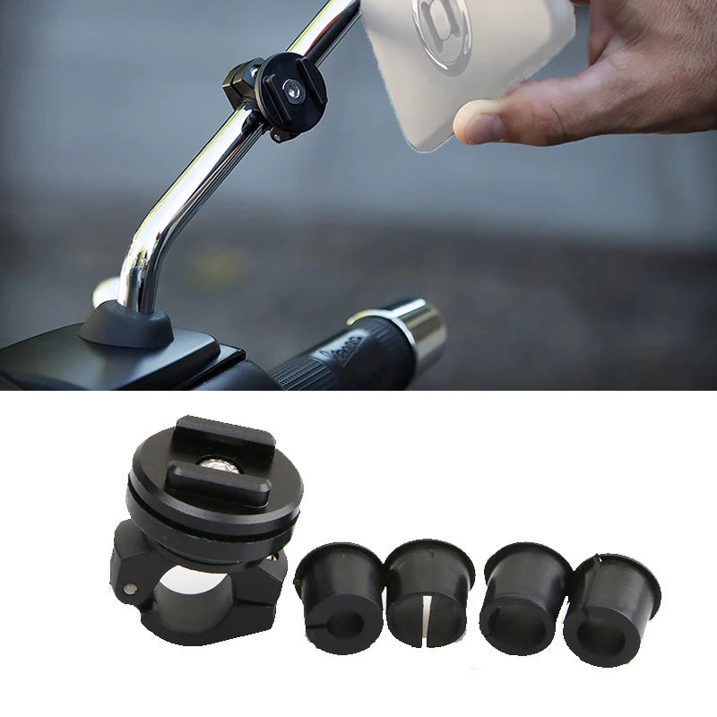 Phone Holder Stem Triple Tree Fork Mount Clamp Mobile Phone Stand Motorcycle Mirror Navigation Phone Support Handlebar Bracket