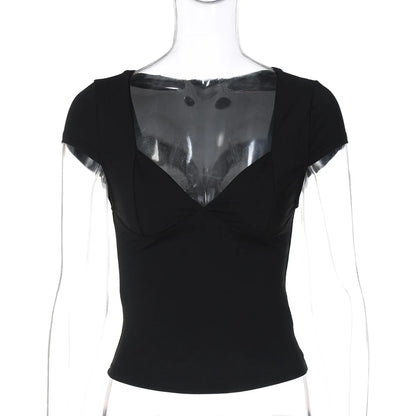 Summer Sexy V Neck Waist Crop Top