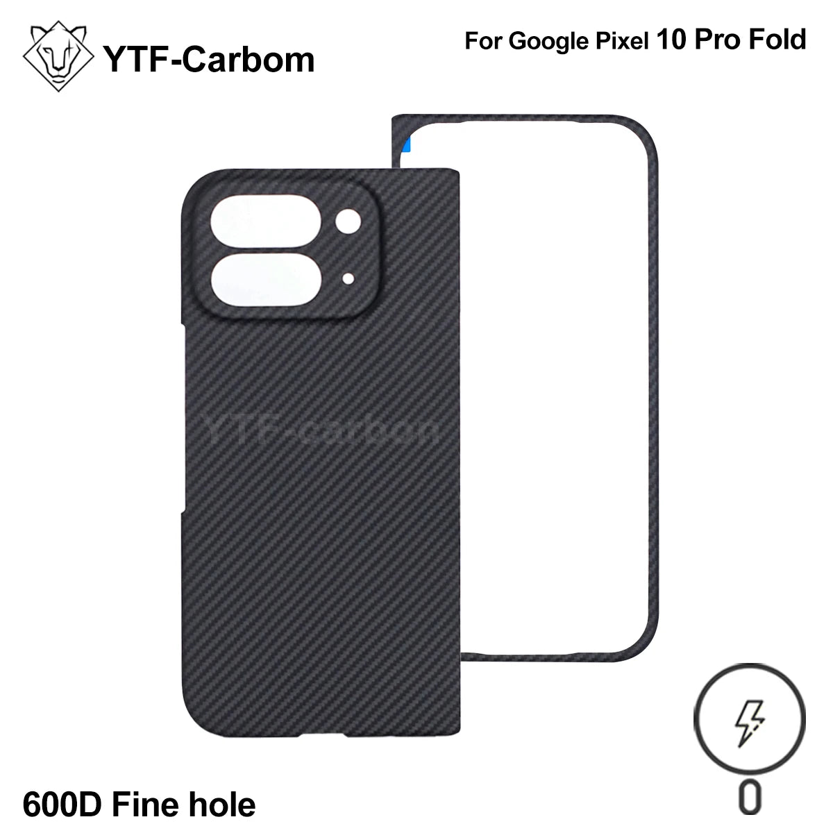YTF-Carbon new style for Google Pixel 10 Pro fold Kevlar carbon fiber hinge protection cover ultrathin 10 Pro fold phone case