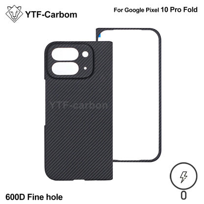YTF-Carbon new style for Google Pixel 10 Pro fold Kevlar carbon fiber hinge protection cover ultrathin 10 Pro fold phone case